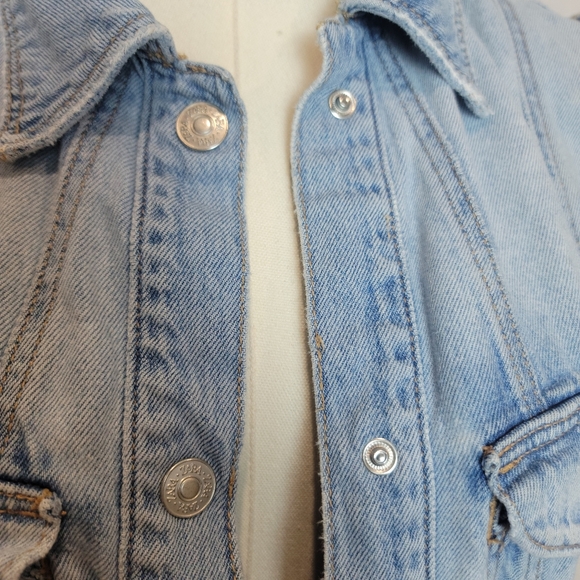 Zara Womans Denim Maxi Dress Sleeveless, Size Medium - Picture 5 of 6